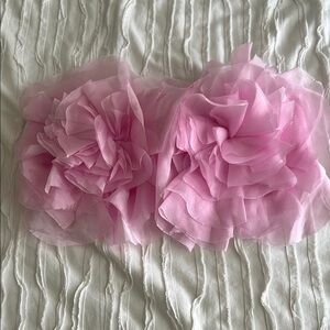 Bardot cropped Floral Top